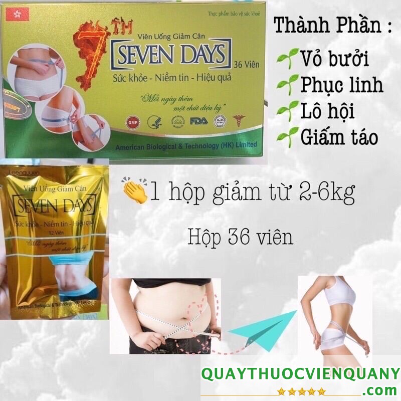 SEVEN DAYS - VIÊN GIẢM CÂN 7 NGÀY HIỆU QUẢ