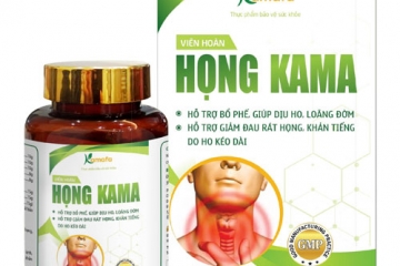 Viên hoàn họng Kama, hỗ trợ giảm đau rát họng, giảm khản tiếng