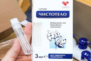 Thuốc tẩy nốt ruồi Nga Gel Dvelinil