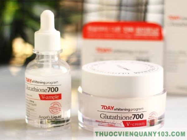 Thành phần của kem dưỡng trắng da 7Day Glutathione 700