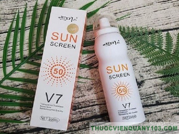 Hướng dẫn sử dụng xịt chống nắng SunScreen V7 Magic Flowers